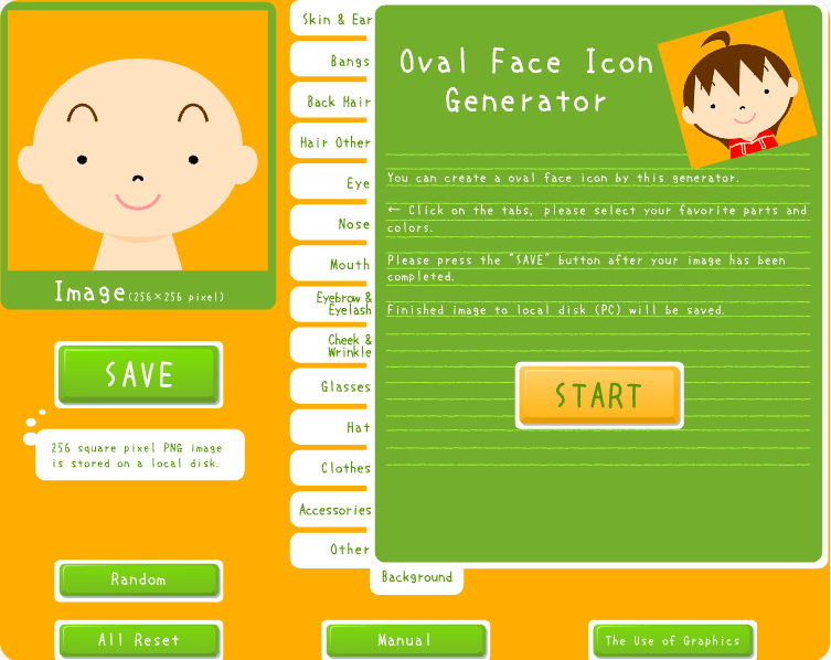 Oval Face Generator preview screenshot